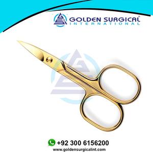 Tijeras para uñas de cutícula, Color dorado, calidad, precio barato, profesional, manicura de acero inoxidable - Product Image 6