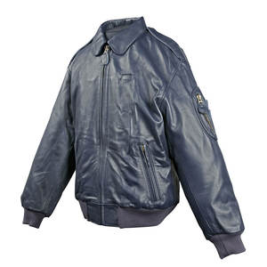 Chaquetas de Piloto Tácticas para Hombre, Chaqueta de Motocicleta de Cuero Sintético PU, Chaqueta Cortavientos de Lona con Bolsillo Delantero, Colores Personalizados, Transpirable - Product Image 1