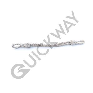 Cordon de bouchon de fil d'argent uniforme de cérémonie chapeau d'officier sangle cordon de tibia personnalisé noir 2024 - Product Image 4