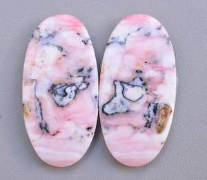 Pares de cabujones de ópalo Rosa peruano, Color Natural, alta calidad - Product Image 5