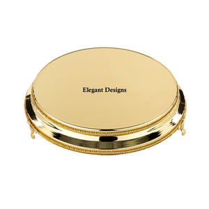 แท่นวางเค้กโลหะชุบทองแดงสุดหรูอุปกรณ์ทำเค้กแฟนซีแบบคลาสสิก - Product Image 2