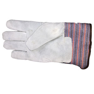 ถุงมือทำงานเพื่อความปลอดภัยในอุตสาหกรรมทำจากหนังวัวแยกกลับถอดผ้าฝ้ายถุงมือป้องกันที่มีคุณภาพดีที่สุด - Product Image 5