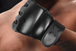 Mma-guantes de boxeo de medio dedo con impresión y diseño personalizado, guantes de artes marciales mixtas, con logotipo personalizado, bajo nivel de pedido - Product Image 3