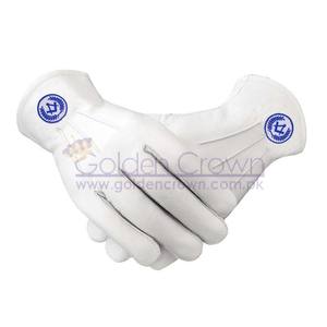 ถุงมือเครื่องราชกกุธภัณฑ์เครื่องราชกกุธภัณฑ์สีขาวทรงสี่เหลี่ยมและเข็มทิศ - Product Image 1