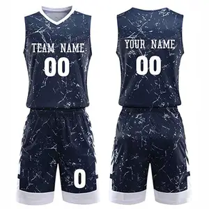 Personalizzato Pullover di Pallacanestro Set Uomini Camouflage Gioventù Uniforme di Basket di Formazione del Team Tuta Bella Progettato Uniforme