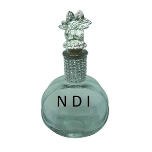 Bouteille de parfum en verre décorative faite à la main de style moderne Conteneur de parfum liquide de forme personnalisée Bouteilles en verre décoratives - Product Image 4