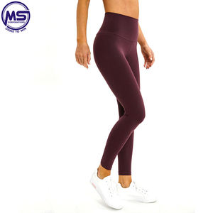 Pantalons de sport OEM pour femmes, leggings de yoga extensibles à taille haute avec poches, vêtements de sport personnalisés pour la gym - Product Image 2