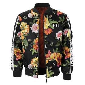 Veste de Baseball pour hommes, Cardigan, couleur unie, grande taille, blouson ample - Product Image 1