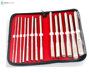 Juego de dilatadores uterinos, instrumentos quirúrgicos de acero inoxidable, 8 unidades - Product Image 3