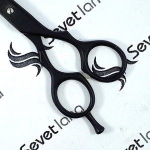 Tijeras profesionales de corte de pelo negro mate, superventas, para peluquero - Product Image 5