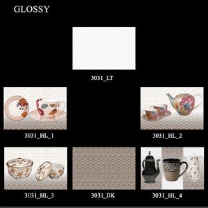 2020 dernier design céramique couleur blanche cuisine design brillant carreaux muraux émaillés 300x450mm - Product Image 6