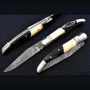 Mini ngoài trời Survival công cụ cắm trại săn bắn gấp laguiole Túi <span class=keywords><strong>EDC</strong></span> chiến thuật Survival tiện ích dao - Product Image 1