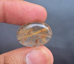 ควอตซ์ไหมทองธรรมชาติ Cabochon ผสมรูปร่างคุณภาพสูงไหมทอง - Product Image 1