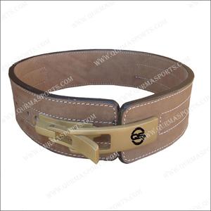 เข็มขัดหนังยกน้ำหนักแบบปรับได้สำหรับผู้ชายเข็มขัดออกกำลังกายแบบหัวเข็มขัดสำหรับออกกำลังกาย - Product Image 1