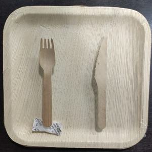 Funda de hoja de palma Areca desechable ecológica, diseño de país, Platos y platos para acampar, técnica de grabado sostenible - Product Image 6