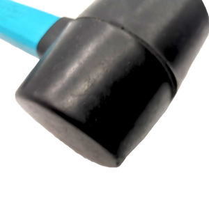 marteau <span class=keywords><strong>Maillet</strong></span> en caoutchouc durable gaine épaisse et texturée, avec manche bleu antidérapant en métal. Bonne résilience - Product Image 4