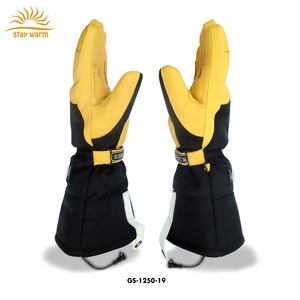 Gants de travail chauffants en cuir rechargeables 7,4 V pour hommes et femmes, pour le travail et la chasse - Product Image 5