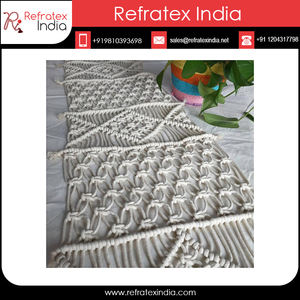 Chemin de Table décoratif en macramé en coton, Design personnalisé pour fête de mariage, 2022 - Product Image 2