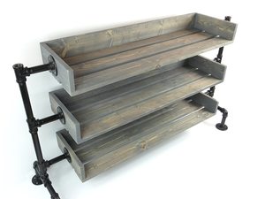 Espositore per <span class=keywords><strong>Scarpe</strong></span> in Stile Retrò di Alta Qualità, Scaffale in Metallo Industriale, Supporto per <span class=keywords><strong>Scarpe</strong></span> in Ferro Nero, OEM o ODM - Product Image 4