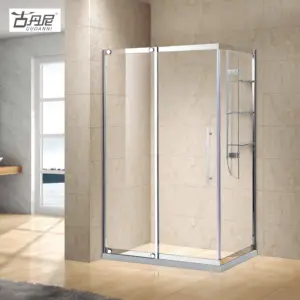 豪华淋浴钢化玻璃淋浴房玻璃门淋浴外壳滑动杜卡卡宾纳