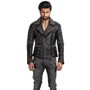 เสื้อแจ็กเก็ตหนังสำหรับผู้ชาย,เสื้อนักขี่มอเตอร์ไซค์แข่งหนังฤดูหนาว - Product Image 5