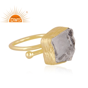 925 Sterling Silver Natural Crystal <b>Quartz</b> Gemstone Stackable <b>Ring</b> Jewelry for Women Gift for Her - Product Image 4