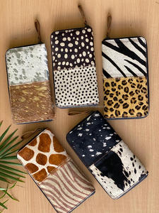 Nuevas carteras de piel auténtica hechas a mano para mujer, cartera delgada, Cartera de mano con cremallera de cuero plegable, monedero de piel de vaca auténtica, carteras - Product Image 3