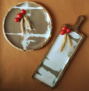 Plateau à fromage Long en émail, 2022, ustensile de cuisine pour hôtel, collations et décoration de maison - Product Image 2