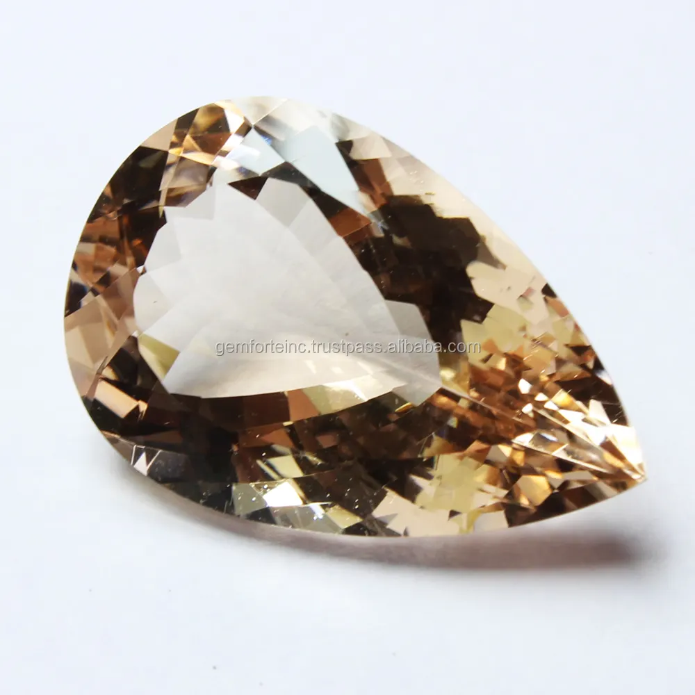 Morganite couleur pêche forme de poire pierre de coupe naturelle 5X3MM 6X4MM personnaliser taille AAA qualité DIY fabrication bijoux pierre précieuse Morganite
