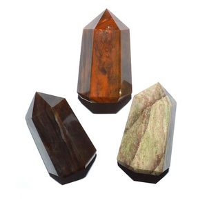 Crystalexport.com หินไทเกอร์อายหลากสีทรงหยดน้ำ ได้รับการรับรองจาก CMA หินอาเกตควอตซ์ธรรมชาติขัดเงาสำหรับทำเครื่องประดับ - Product Image 5