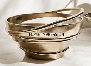 Deluxe Quality Brass Base Shiny Luster Glass New Modern Designer Table Centerpiece Serving Bowl <b>for</b> Top <b>Sale</b> in Affordable Price - Product Image 5