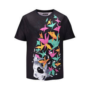 Camiseta de temporada de verano para hombre, camisetas con estampado personalizado de Color negro, a la venta - Product Image 1