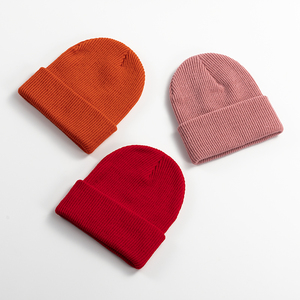 Custom Logo 100% Acrylic Knitted Winter <b>Beanie</b> Hat Wholesale Fisherman Cuffed Knit Cap Soft Warm Unisex Winter Headwear - Product Image 4