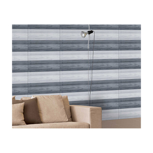 Carreaux muraux en porcelaine numérique noire 200x600mm, design rustique, résistants aux acides, en vente en gros pour usage hôtelier - Product Image 1