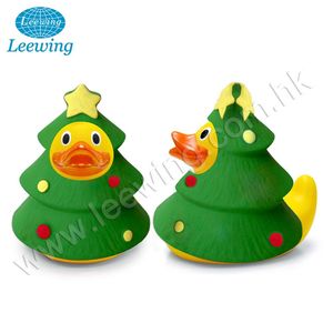 Artículo Promocional Navideño de Festival, Pato de Goma de PVC Personalizado con Logotipo de Muñeco de Nieve Navideño Blanco de Invierno - Product Image 3