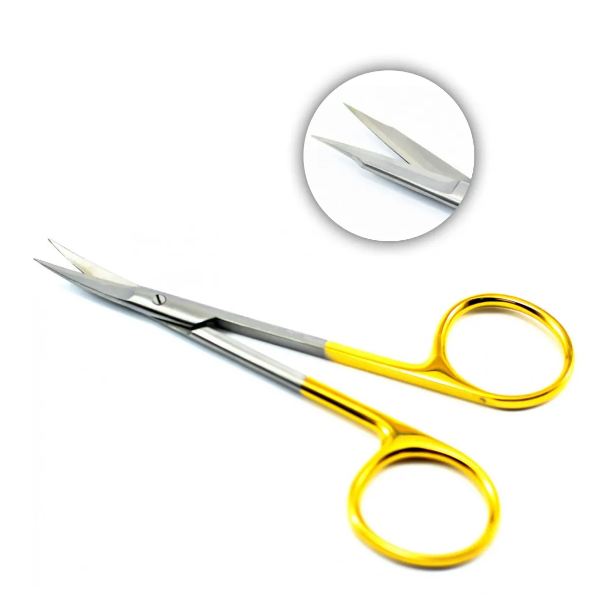 Goldman Fox Scissors TC straight Curved tip 13 cm