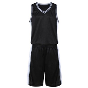 Uniformes de basketball unisexes personnalisés en gros, impression par sublimation, respirants, 100% polyester, séchage rapide, antibactériens - Product Image 4