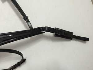 Bande nasale de cheval à la mode de luxe conique de canal vide avec fermeture suédoise en cuir patient - Product Image 4