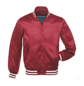 Wholesale Baseball Varsity <b>Jacket</b> Polyester Satin Team School Wear Custom Embroidery Patches Letterman Bomber <b>Jacket</b> Manufacture - Product Image 1