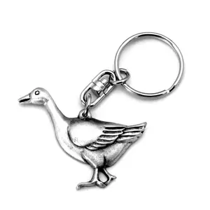 हंस ठीक अंग्रेजी में पारितोषिक-हस्तनिर्मित पक्षी कीरिंग चाबी का गुच्छा