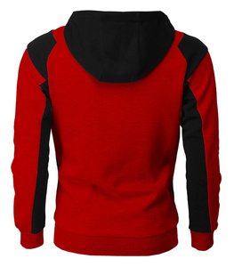 Wholesale Custom Men's Sports Hooded <b>Jacket</b> Plus Size XS <b>Fleece</b> Winter Warming with Zipper and Fashion Stitching OEM Supply - Product Image 5