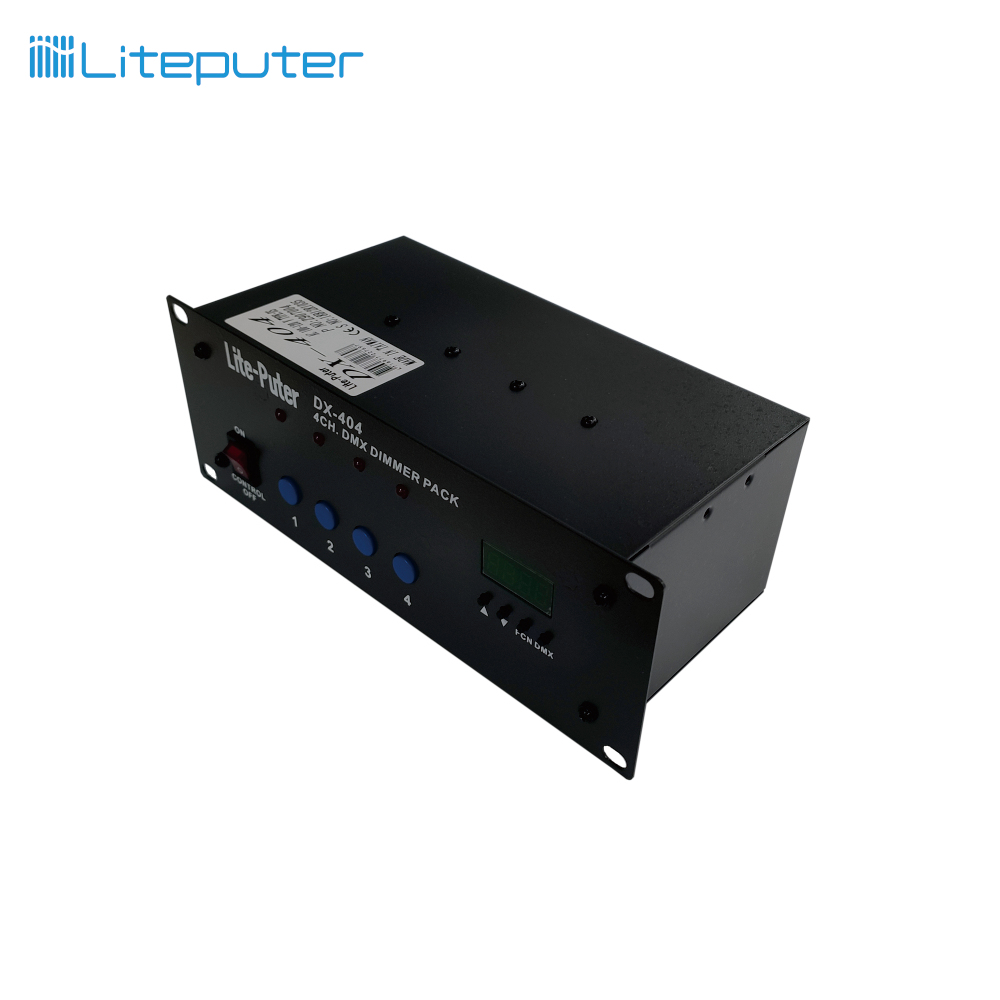 4 Channel DMX Dimmer Pack - Liteputer DX-404 - 1-Year Warranty