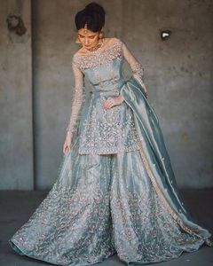 SARARA WALIMA-NEW--INDIAN elegante paquistaní para mujer, vestido embellecedor de ZARDOZI, HEAVY--EMBROIDERY para boda, 2021 - Product Image 1