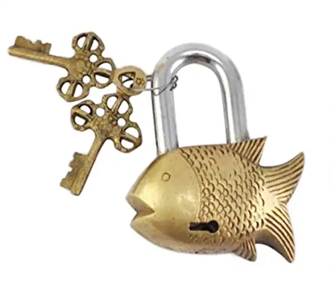 Best Selling Antique Brass Locks Fish