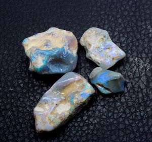 Lightning Ridge Úc Đen Opal lỏng đá quý tự nhiên mịn thô hình dạng độc đáo Veneer Opal - Product Image 4