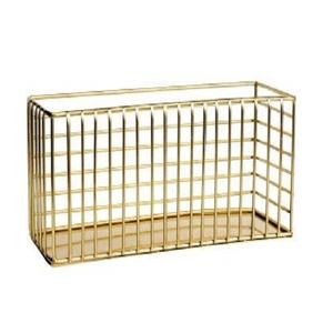 Panier en fil de fer couleur or design antique Panier de taille personnalisée de qualité supérieure pour accessoires de cuisine - Product Image 1