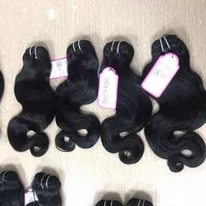 HUMAN HAIR EXTENSION Double Machine Water Body Wavy High Quality VIRGIN Remy Vietnamese hair at wholesale price - Product Image 1
