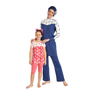 2021 traje de baño islámico modesto para mujer árabe con estampado de cintura alta Tankini transpirable de talla grande XXL XS opciones para adultos - Product Image 5