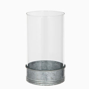 Portavelas de metal galvanizado para interior y exterior - Product Image 1