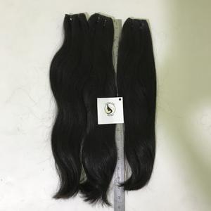 ผมตรงผ้าผู้หญิง100% มนุษย์ผมทอผ้าไม่มีผสมสีธรรมชาติสำหรับสีดำ Virgin Remy เวียดนาม18-20นิ้วต่อผม - Product Image 2